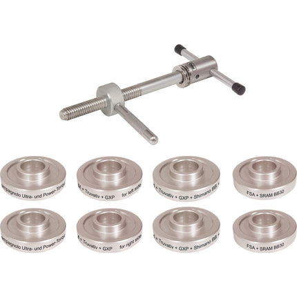 Support pour jeu de cuvettes BB30 Pressfit 720312 + 4 jeux de bagues