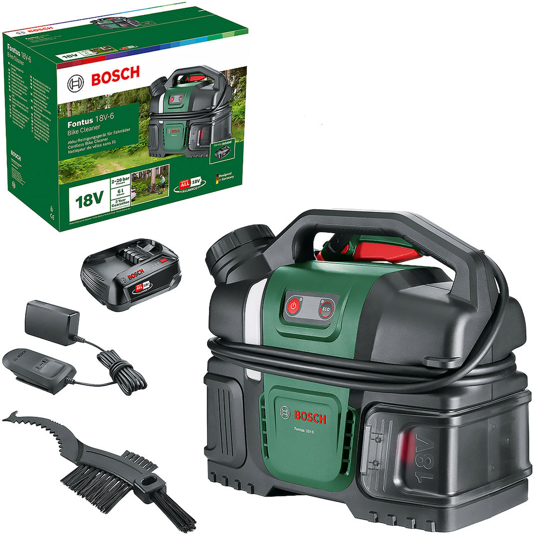 Bosch hogedrukreiniger Fontus snoerloos 20bar 18V 6l