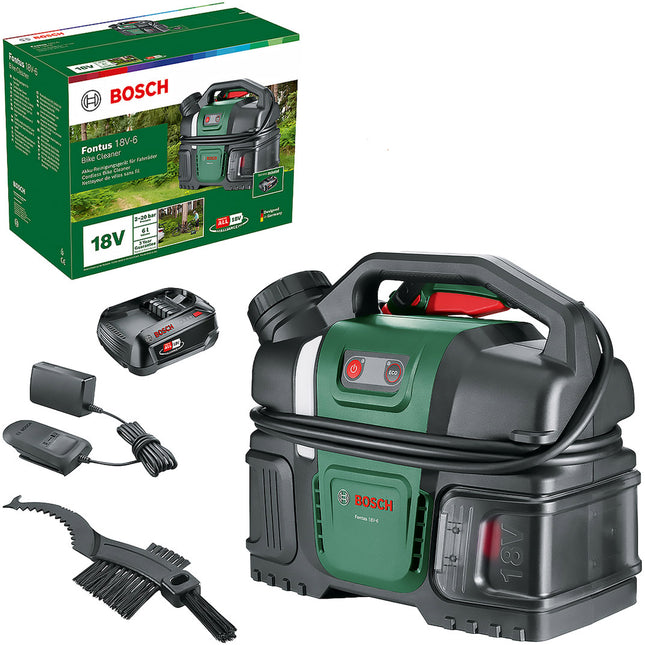 Bosch hogedrukreiniger Fontus snoerloos 20bar 18V 6l