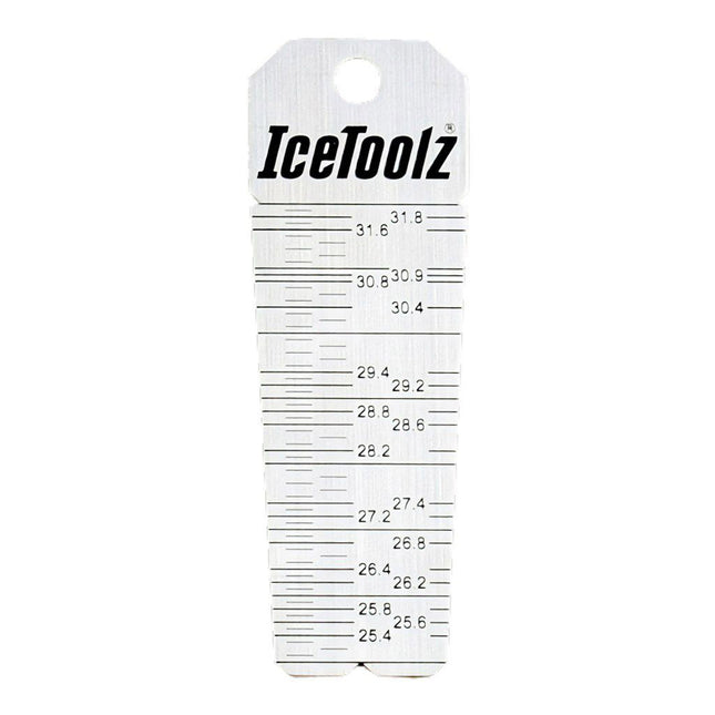 IceToolz zadelpenbuis meter 25.0 - 31.8mm diameter