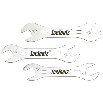 Jeu de clés à cône IceToolz 3 pièces 13x14mm/15x16mm/17x18mm