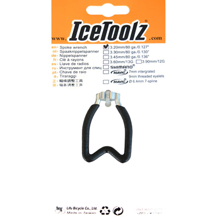 IceToolz spaaknippelspanner  3,20mm/0,127" zwart
