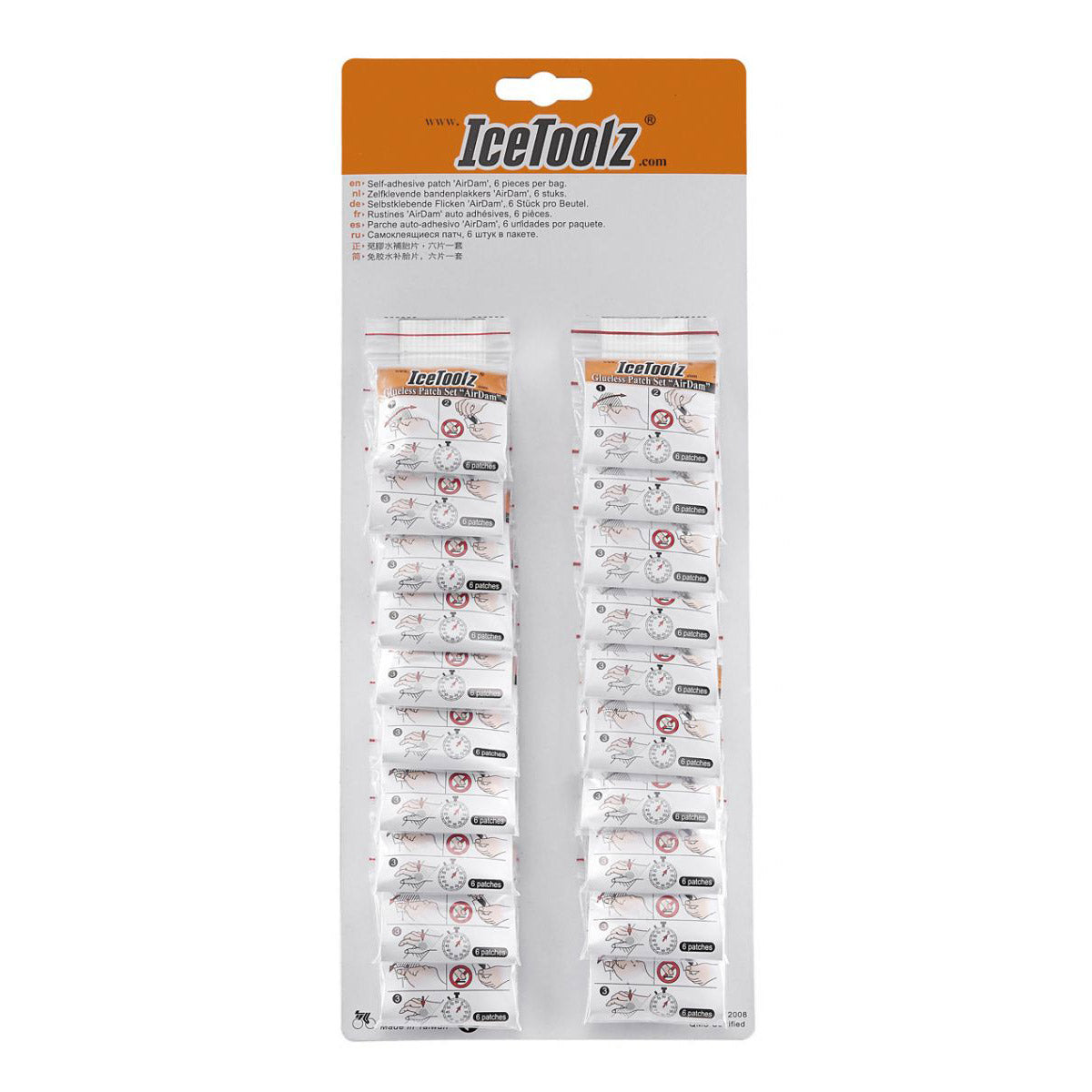 IceToolz bandenplakkers AirDam zelfklevend 20 sets 24056H2