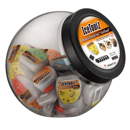 IceToolz rustines AirDam autocollantes 50 boîtes de 6 en pot