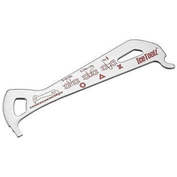IceToolz kettingslijtagemeter RVS