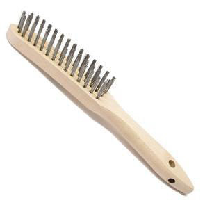 Brosse métallique à 3 rangs