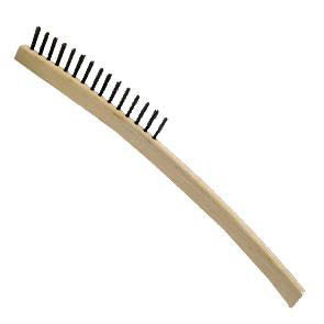 Cyclus staalborstel 1-rij met extra lange steel