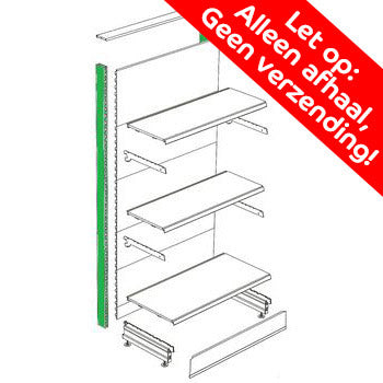 Tegometall Paal 6 x 140 cm RAL 7015