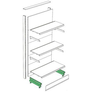 Tegometall Voet 47 cm RAL 7015