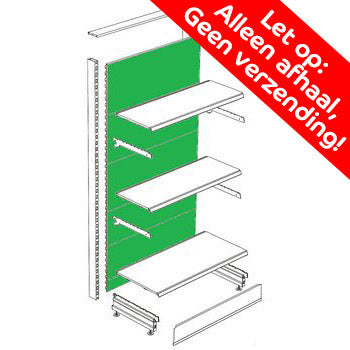 Tegometall Achterwand glad 10 x 100 cm RAL 7015