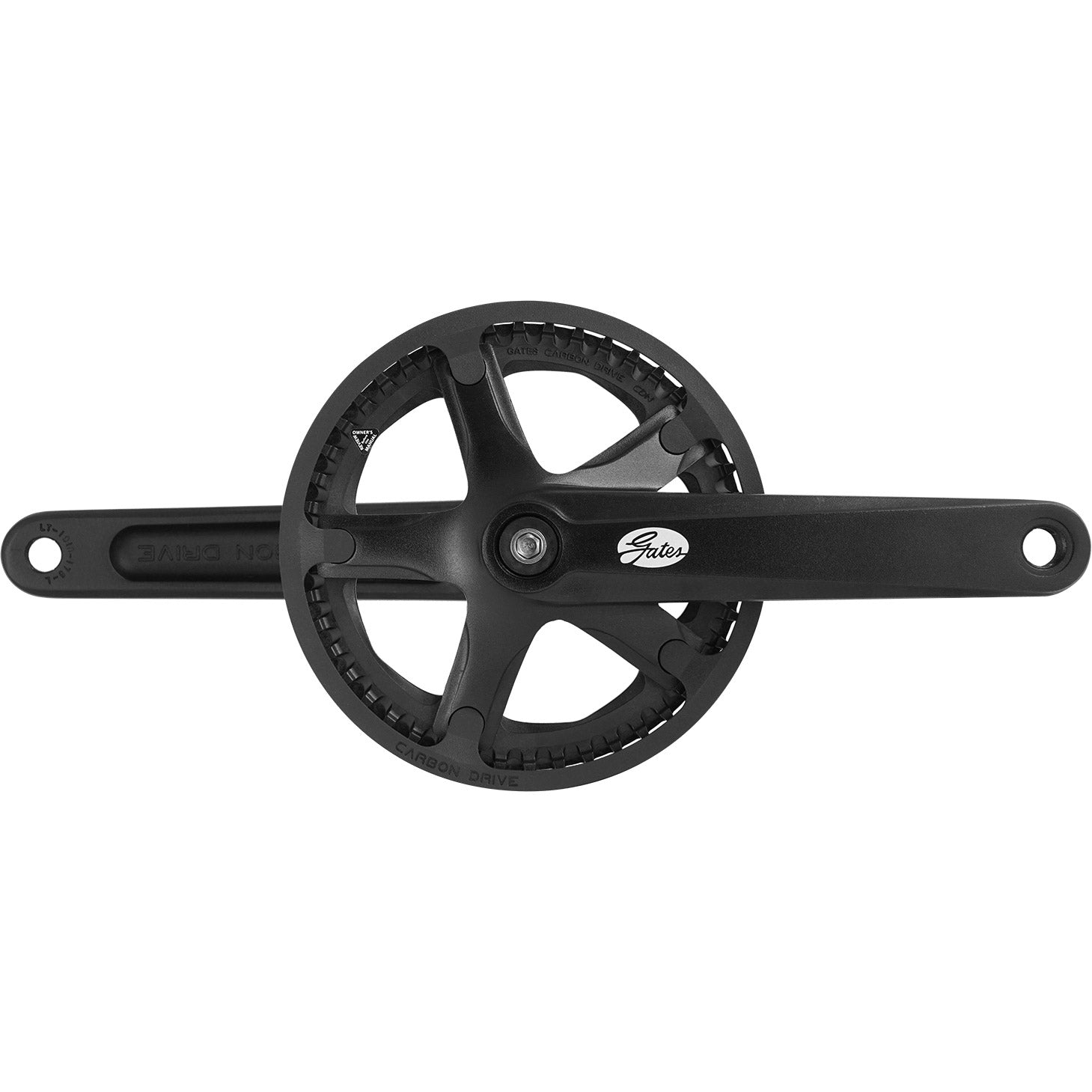 Gates crankstel CDN S150 46T 170mm PVC beschermrand zwart