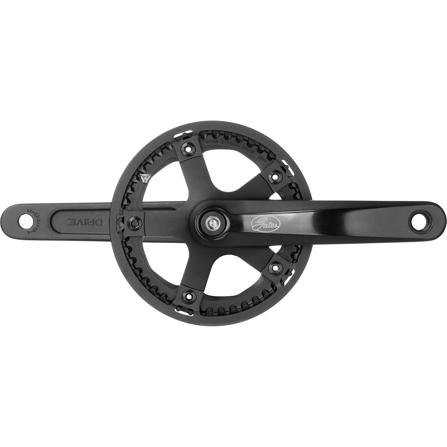 Gates crankstel CDN S250 46T 175mm metalen beschermrand zw.