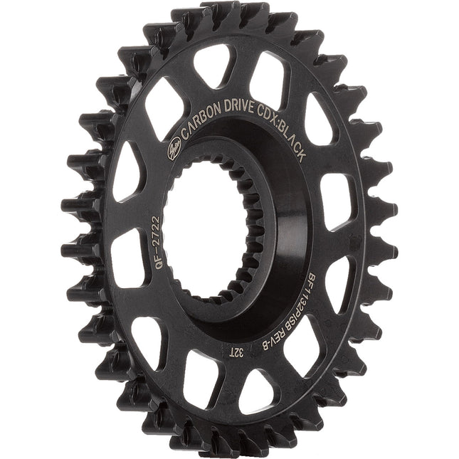 Gates tandwiel CDX 32T pinion Fin Line chromoly zwart