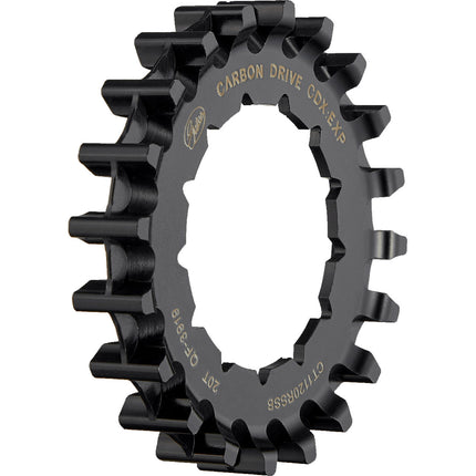 Gates pignon CDX 20D Rohloff cannelé noir