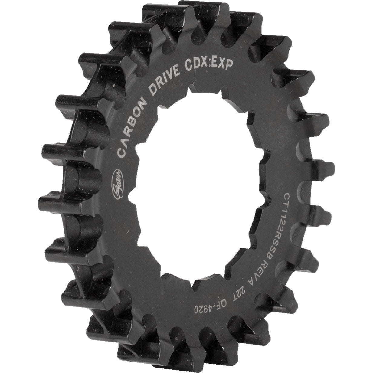 Gates sprocket CDX 22T Rohloff splined zwart
