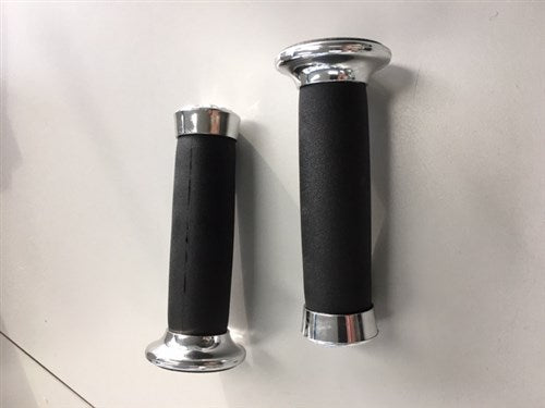 Stel Handvatten "chopper" Zwart/Chroom