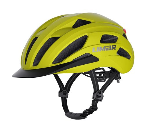 Helm Action Urban L 57-61 mat Geel met LED