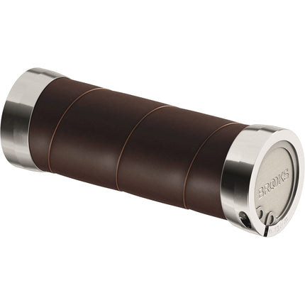 Brooks handvatten Slender Leather grips 100mm a. brown