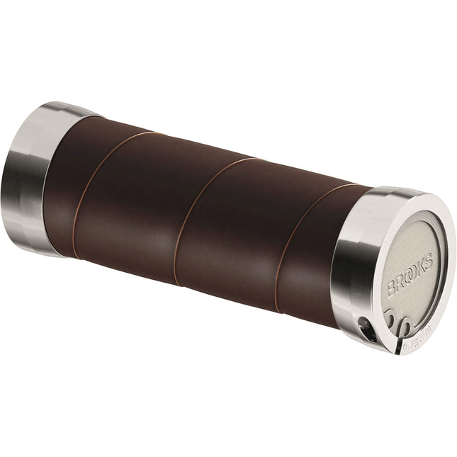 Brooks handvatten Slender Leather grips 100mm a. brown