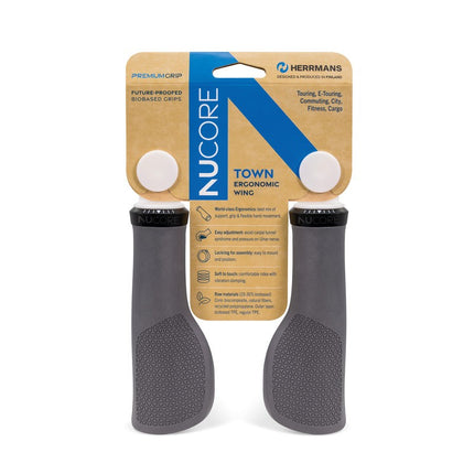 Herrmans handlebar grips Nucore Grip town peak 130mm gray