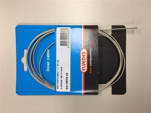 GAS-BINNENKABEL 49 DRAADS 2.25M 7x7 nippel 6413-49