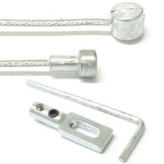 Elvedes brake inner cable 2 nipples with (Batavus) hook