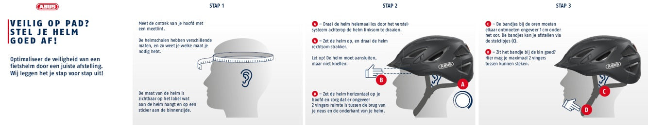 ABUS POS keuzewijzer helmafstelling 20x99cm