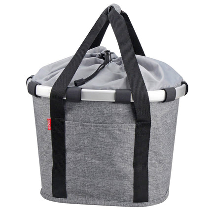Klickfix basket bag 15L twist silver