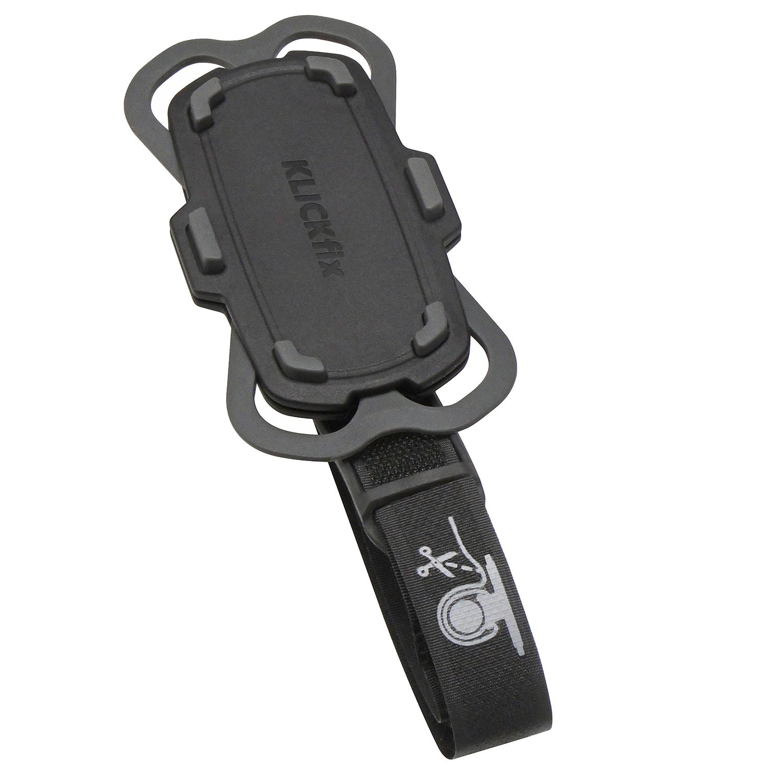 Klickfix phonepad met quad mini adapter 11x6x3.8cm zwart