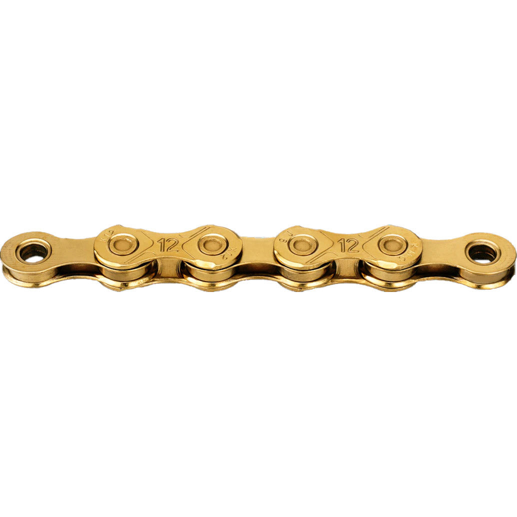 KMC ketting X12 12v 126L waxed Ti-N goud