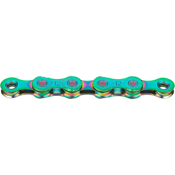 KMC ketting X12 12v 126L waxed aurora groen