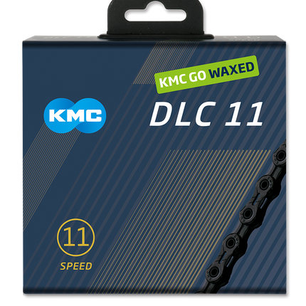 KMC ketting DLC11 black 118s waxed