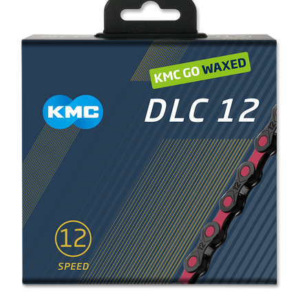 Chaîne KMC DLC12 noir/rose 126 maillons cirée
