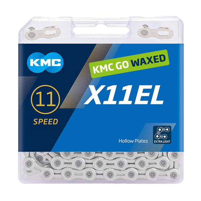 KMC ketting X11EL silver 118s waxed