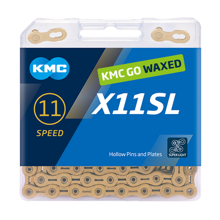 KMC chain X11SL gold 118s waxed
