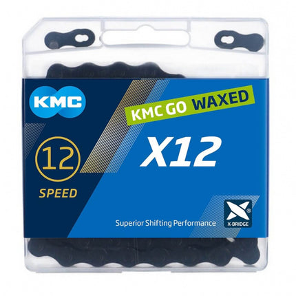 KMC ketting X12 black tech 126s waxed