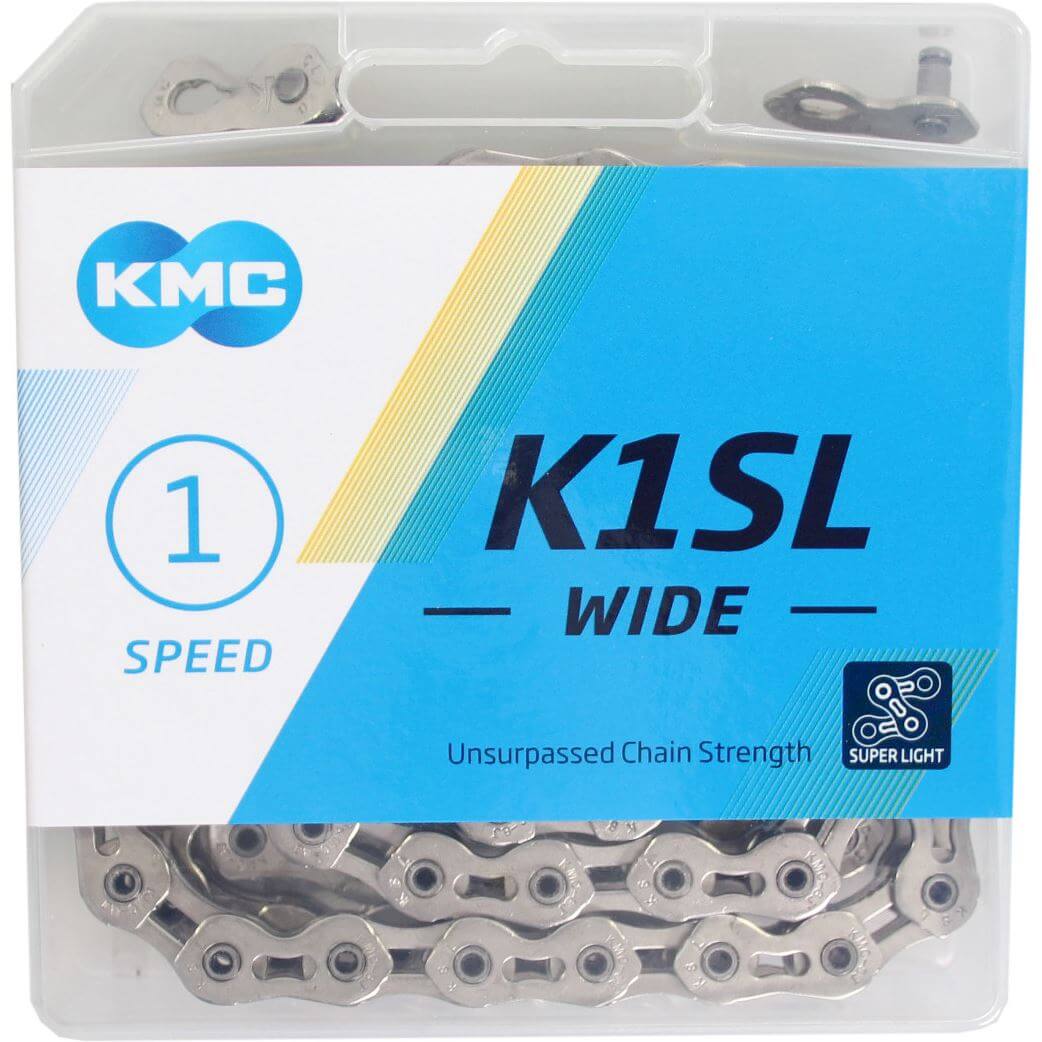 KMC ketting K1SL 1/8 wide silver 100s