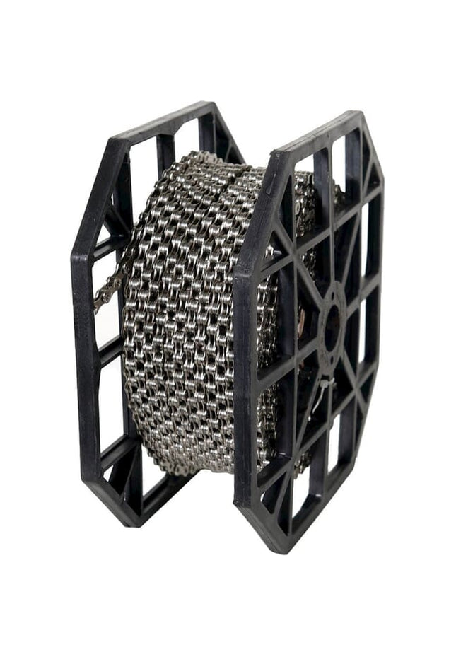KMC rol ketting X12 silver/black 50mtr