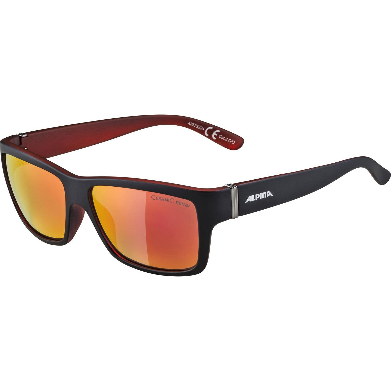 Alpina Sports bril Kacey zwart/rood