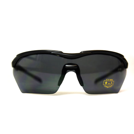 VWP glasses black-smoke full view Sport + clear lens