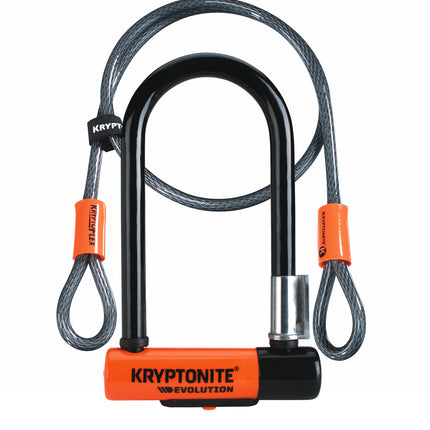 Kryptonite Evolution Mini-7 padlock with ART2 cable