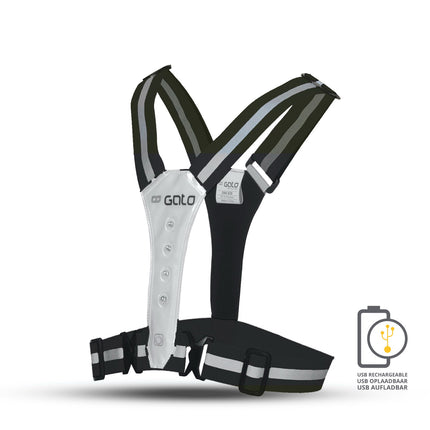 Gato gilet LED de sécurité sport USB anthracite taille unique
