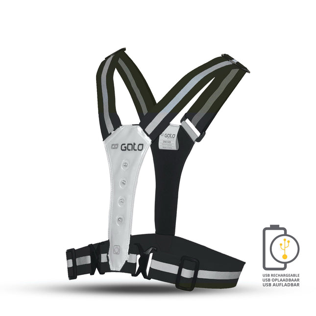 Gato safer sport led vest usb antracite one size