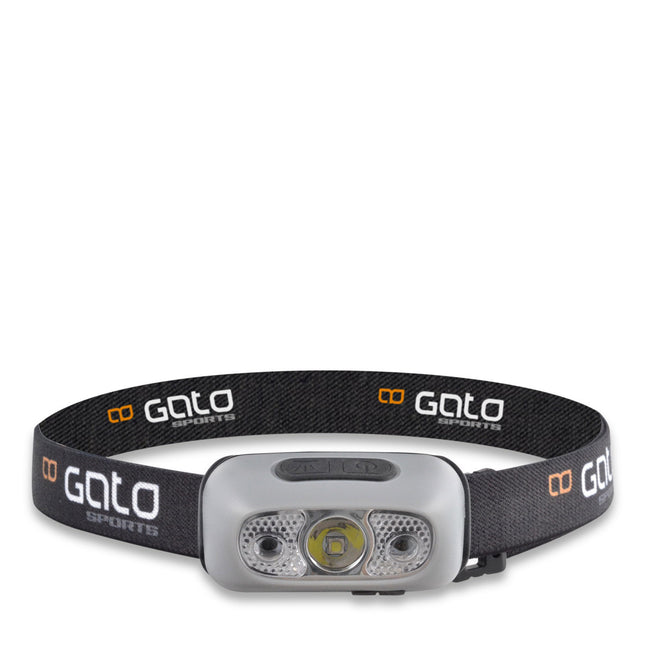 Gato hoofd-/helmlamp grijs one size