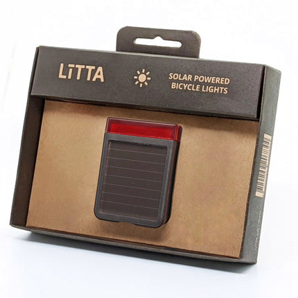 LITTA achterlicht zonne-energie zwart