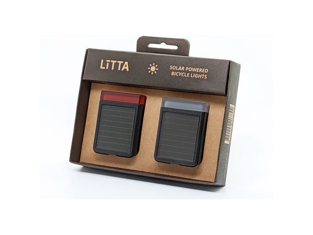 LITTA verlichtingsset zonne-energie zwart
