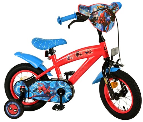 Spiderman 12" FIETS Rood/Blauw 20502