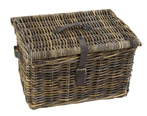RIETEN V-Drager MAND XL Bruin met deksel 50X40X30