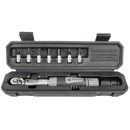 M-Wave momentsleutel 4-24Nm ¼" inclusief bitset
