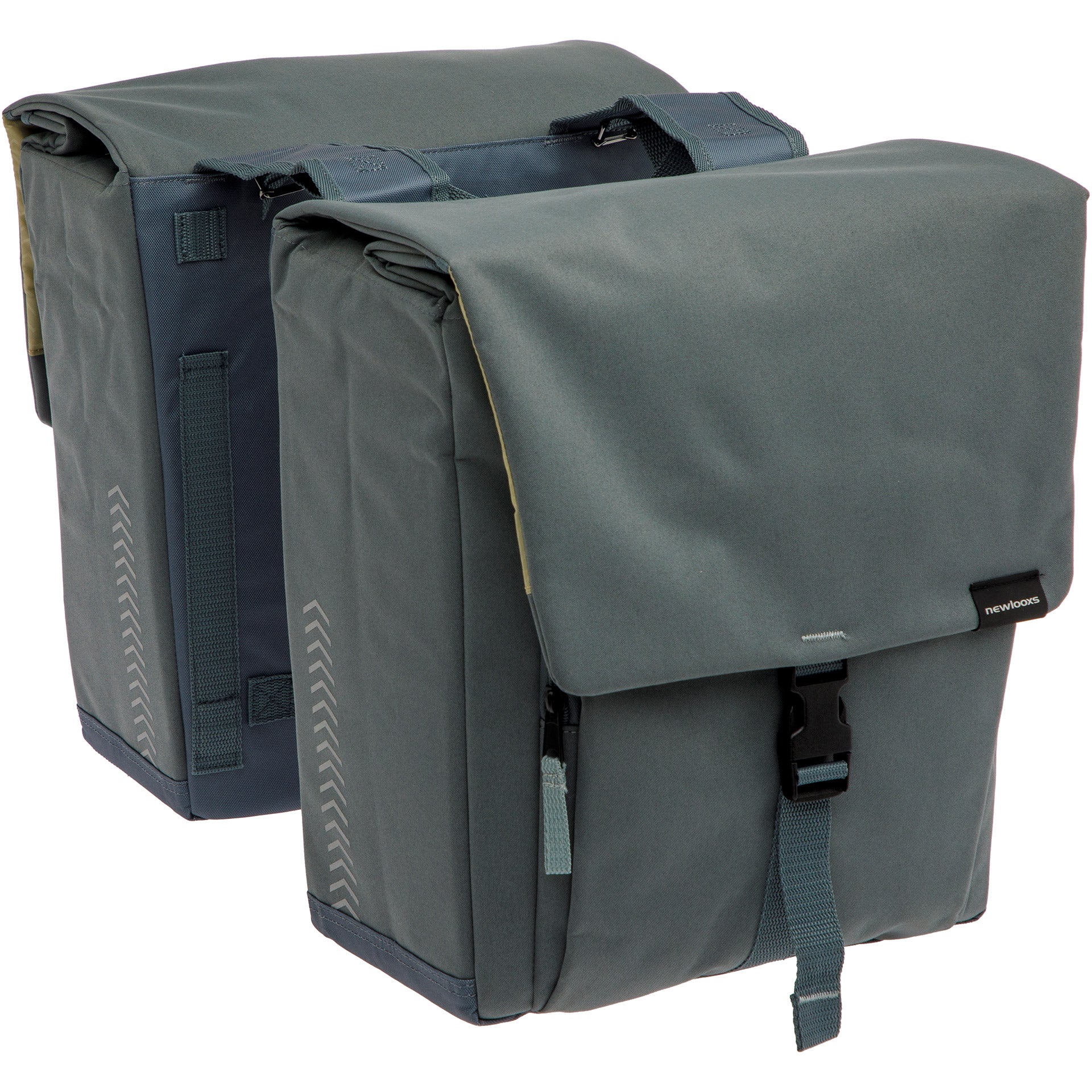 New Looxs dubbele tas Tulum 32l rPET grijs/groen